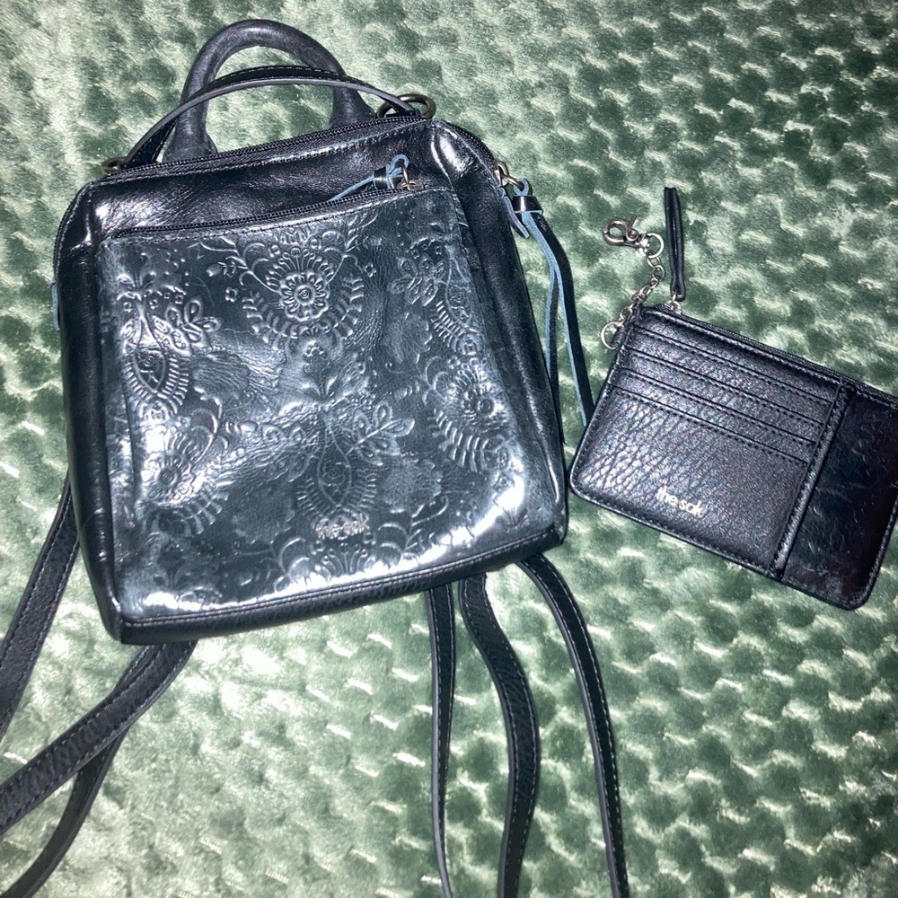 The Sak Mini Bag and Wallet Black